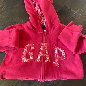 Gap kids hooded zip up sweatshirt